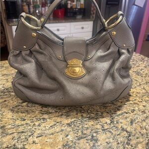Louis Vuitton Gray mahina leather solar PM
